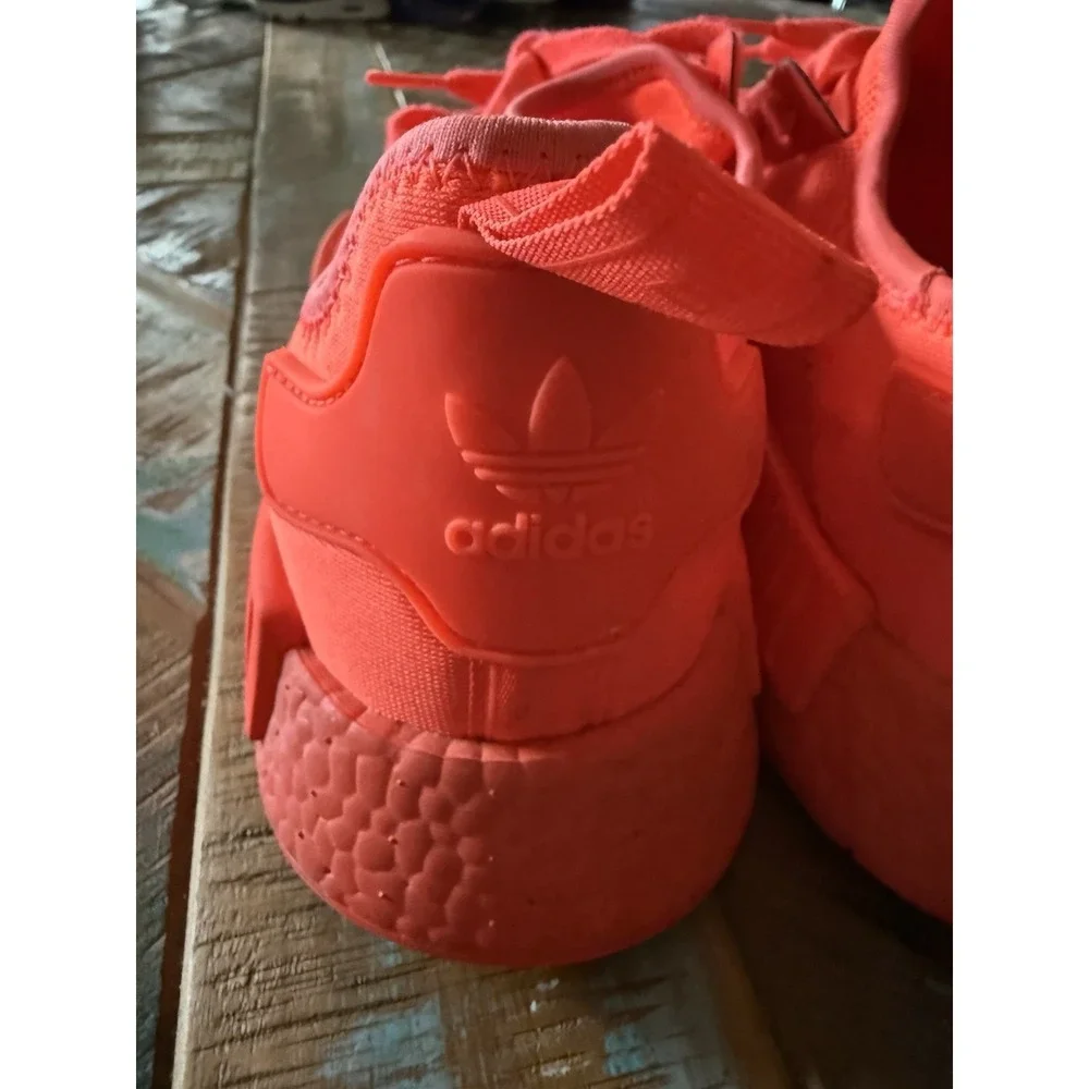Men's Adidas NMD R1 Hot Orange Red Shoes Size 12.5